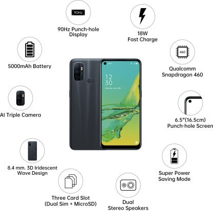 OPPO A33 (Moonlight Black, 32 GB)  (3 GB RAM)