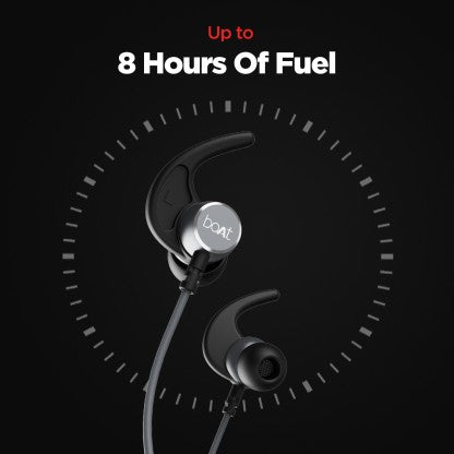 BOAT ROCKERZ 235V2/238 WITH ASAP CHARGE AND UPTO 8 HOURS PLAYBACK BLUETOOTH HEADSET  (GREY, IN THE EAR)[Like New]