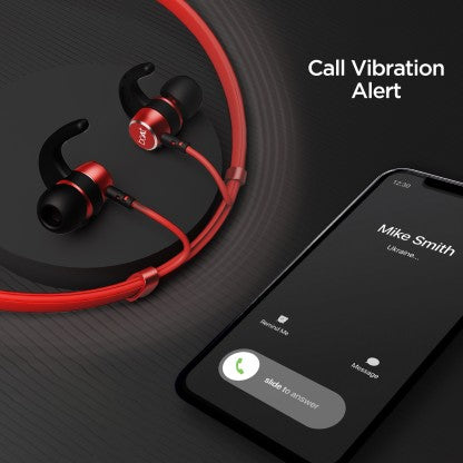 BOAT ROCKERZ 235V2/238 WITH ASAP CHARGE AND UPTO 8 HOURS PLAYBACK BLUETOOTH HEADSET  (RED, IN THE EAR)