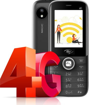 ITEL MAGIC2 4G (WIFI, HOTSPOT TETHERING)  (BLACK)