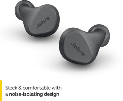 JABRA ELITE 2 WITH RICH BASS BLUETOOTH HEADSET  (DARK GREY, TRUE WIRELESS)