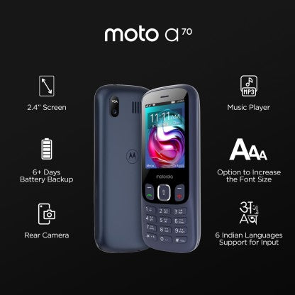 Motorola a70  (Dark Blue)