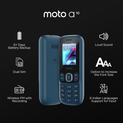 [Like New] MOTOROLA A10  (DARK BLUE)