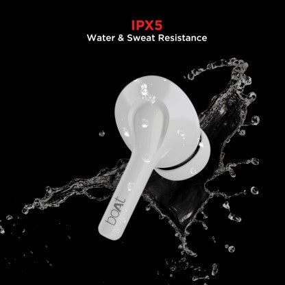 BOAT AIRDOPES 161 WITH ASAP CHARGE, 10MM DRIVERS AND 17-20 HOURS PLAYBACK BLUETOOTH HEADSET  (PEARL WHITE, TRUE WIRELESS)
