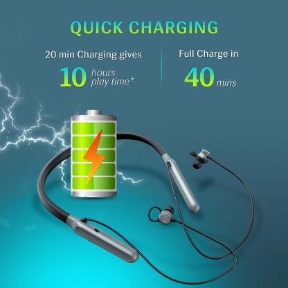 LAVA PROBUD N1 BLUETOOTH HEADSET  (CHARCOAL GREY, IN THE EAR)