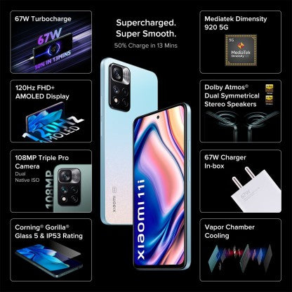 [Like New] XIAOMI 11I 5G (PACIFIC PEARL, 128 GB)  (8 GB RAM)