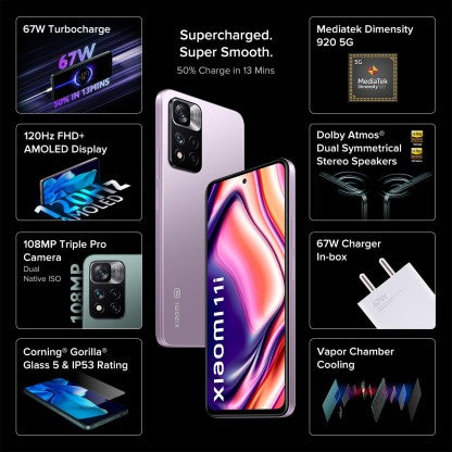 [Like New] XIAOMI 11I 5G (PURPLE MIST, 128 GB)  (8 GB RAM)