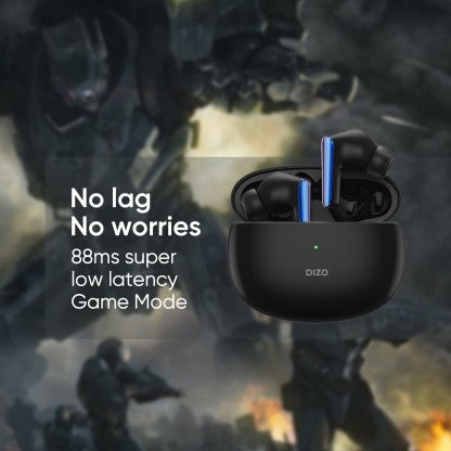 DIZO BY REALME TECHLIFE BUDS Z BLUETOOTH HEADSET  (ONYX, TRUE WIRELESS)
