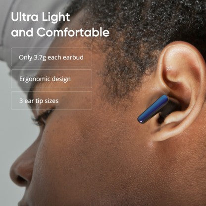 DIZO BY REALME TECHLIFE BUDS Z BLUETOOTH HEADSET  (ONYX, TRUE WIRELESS)