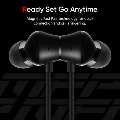 DIZO WIRELESS POWER WITH ENC, 11.2MM DRIVER,18H PLAYBACK (BY REALME TECHLIFE) BLUETOOTH HEADSET  (CLASSIC BLACK, IN THE EAR)