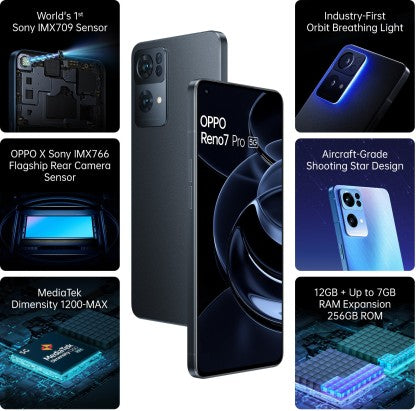 [Like New] OPPO RENO7 PRO 5G (STARLIGHT BLACK, 256 GB)  (12 GB RAM)