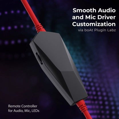 BOAT IMMORTAL IM400 WIRED GAMING HEADSET  (BLACK SABRE, ON THE EAR)