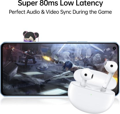 OPPO ENCO AIR 2 WITH 13.4 DYNAMIC DRIVER BLUETOOTH HEADSET  (WHITE, TRUE WIRELESS) [Like New]