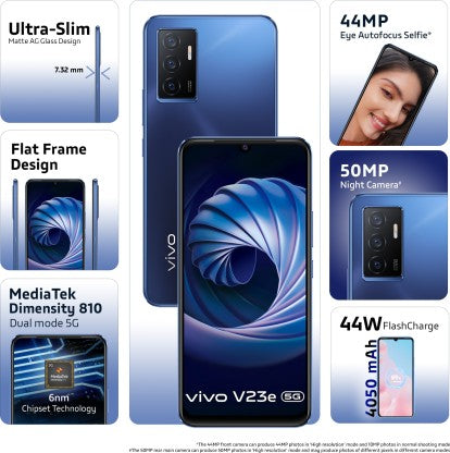 VIVO V23E 5G (MIDNIGHT BLUE, 128 GB)  (8 GB RAM)