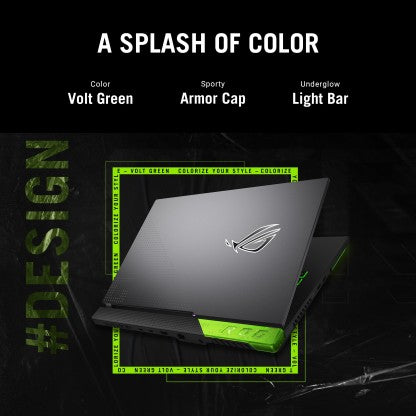 ASUS ROG STRIX G15 (2022) RYZEN 7 OCTA CORE AMD R7-6800H - (16 GB/512 GB SSD/WINDOWS 11 HOME/4 GB GRAPHICS/NVIDIA GEFORCE RTX RTX 3050/144 HZ) G513RC-HN062W GAMING LAPTOP  (15.6 INCH, VOLT GREEN, 2.10 KG)[Like New]