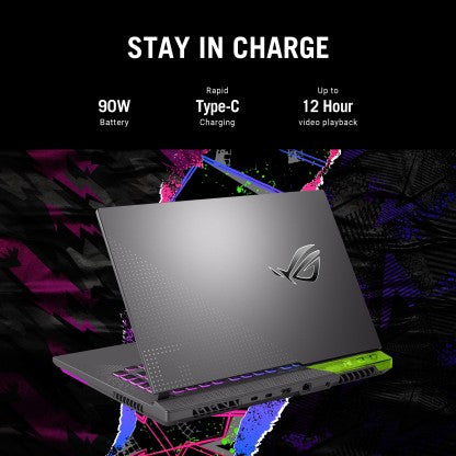 ASUS ROG STRIX G15 (2022) RYZEN 7 OCTA CORE AMD R7-6800H - (16 GB/512 GB SSD/WINDOWS 11 HOME/4 GB GRAPHICS/NVIDIA GEFORCE RTX RTX 3050/144 HZ) G513RC-HN062W GAMING LAPTOP  (15.6 INCH, VOLT GREEN, 2.10 KG)[Like New]
