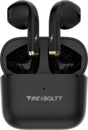 FIRE-BOLTT FIRE PODS NINJA G201 EARBUDS TWS IWP HD CALLS, QUICK CHARGE 24HRS PLAYBACK BLUETOOTH HEADSET  (BLACK, TRUE WIRELESS)