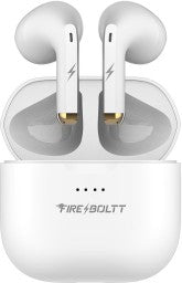 FIRE-BOLTT FIRE PODS NINJA G301 EARBUDS TWS HD CALLS, POWER BASS, IWP TECHNOLOGY BLUETOOTH HEADSET  (WHITE, TRUE WIRELESS)