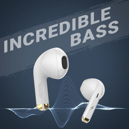 FIRE-BOLTT FIRE PODS NINJA G201 EARBUDS TWS IWP HD CALLS, QUICK CHARGE 24HRS PLAYBACK BLUETOOTH HEADSET  (WHITE, TRUE WIRELESS)