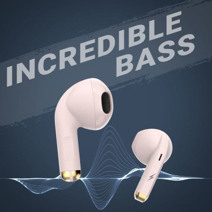FIRE-BOLTT FIRE PODS NINJA G201 EARBUDS TWS IWP HD CALLS, QUICK CHARGE 24HRS PLAYBACK BLUETOOTH HEADSET  (PINK, TRUE WIRELESS)