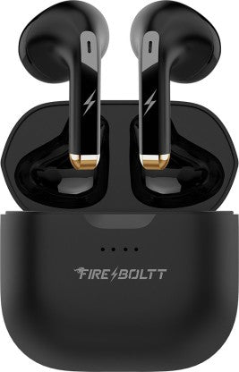 FIRE-BOLTT FIRE PODS NINJA G301 EARBUDS TWS HD CALLS, POWER BASS, IWP TECHNOLOGY BLUETOOTH HEADSET  (BLACK, TRUE WIRELESS)