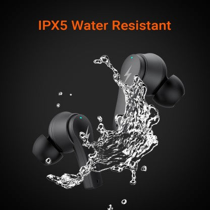 FIRE-BOLTT FIRE PODS NINJA PRO 403 EARBUDS TWS, ENC &AMP; GAMING, ULTRA CHARGE BLUETOOTH HEADSET  (BLACK, TRUE WIRELESS)