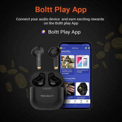 FIRE-BOLTT FIRE PODS NINJA G301 EARBUDS TWS HD CALLS, POWER BASS, IWP TECHNOLOGY BLUETOOTH HEADSET  (BLACK, TRUE WIRELESS)
