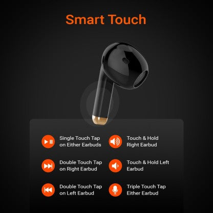 FIRE-BOLTT FIRE PODS NINJA G301 EARBUDS TWS HD CALLS, POWER BASS, IWP TECHNOLOGY BLUETOOTH HEADSET  (BLACK, TRUE WIRELESS)
