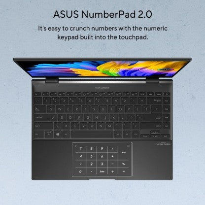 ASUS ZENBOOK 14 FLIP RYZEN 5 HEXA CORE 5600H - (16 GB/512 GB SSD/WINDOWS 11 HOME) UN5401QA-KN511WS 2 IN 1 LAPTOP  (14 INCH, JADE BLACK, 1.40 KG, WITH MS OFFICE)[Like New]