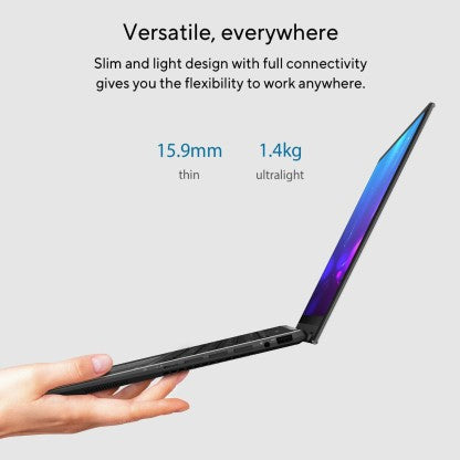 ASUS ZENBOOK 14 FLIP RYZEN 5 HEXA CORE 5600H - (16 GB/512 GB SSD/WINDOWS 11 HOME) UN5401QA-KN511WS 2 IN 1 LAPTOP  (14 INCH, JADE BLACK, 1.40 KG, WITH MS OFFICE)[Like New]