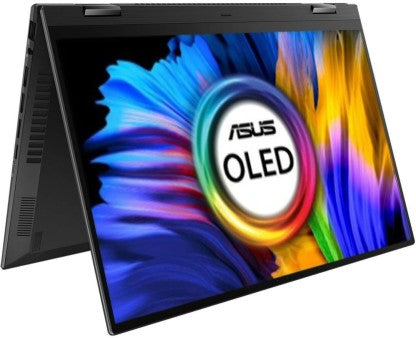 ASUS ZENBOOK 14 FLIP RYZEN 5 HEXA CORE 5600H - (16 GB/512 GB SSD/WINDOWS 11 HOME) UN5401QA-KN511WS 2 IN 1 LAPTOP  (14 INCH, JADE BLACK, 1.40 KG, WITH MS OFFICE)[Like New]