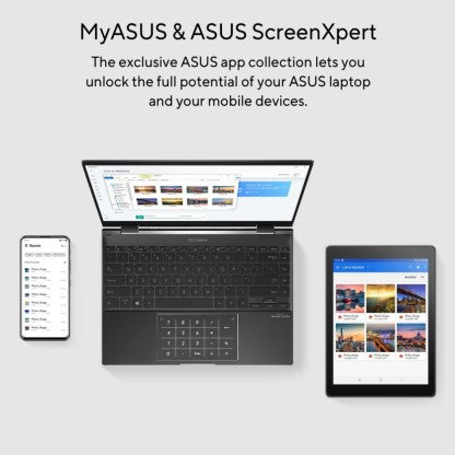 ASUS ZENBOOK 14 FLIP RYZEN 5 HEXA CORE 5600H - (16 GB/512 GB SSD/WINDOWS 11 HOME) UN5401QA-KN511WS 2 IN 1 LAPTOP  (14 INCH, JADE BLACK, 1.40 KG, WITH MS OFFICE)[Like New]