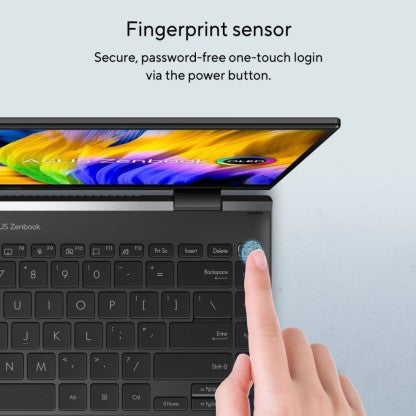 ASUS ZENBOOK 14 FLIP RYZEN 5 HEXA CORE 5600H - (16 GB/512 GB SSD/WINDOWS 11 HOME) UN5401QA-KN511WS 2 IN 1 LAPTOP  (14 INCH, JADE BLACK, 1.40 KG, WITH MS OFFICE)[Like New]
