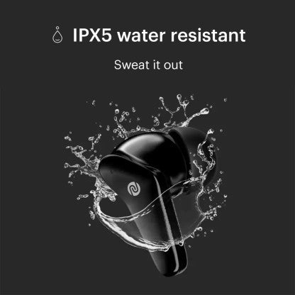 NOISE BUDS VS102 WITH 14 HOURS PLAYTIME, 11MM DRIVER, IPX5, AND UNIQUE FLYBIRD DESIGN BLUETOOTH HEADSET  (JET BLACK, TRUE WIRELESS)