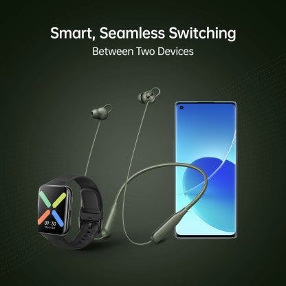 OPPO ENCO M32 BLUETOOTH HEADSET  (GREEN, IN THE EAR)