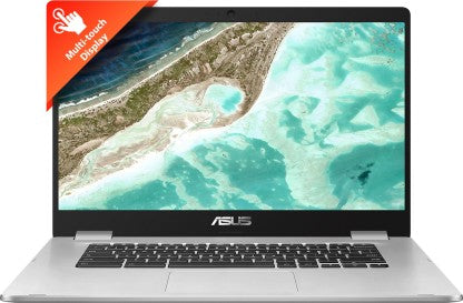 ASUS CHROMEBOOK FLIP TOUCH CELERON DUAL CORE - (4 GB/64 GB EMMC STORAGE/CHROME OS) C523NA-A20303 CHROMEBOOK  (15.6 INCH, SILVER, 1.69 KG)