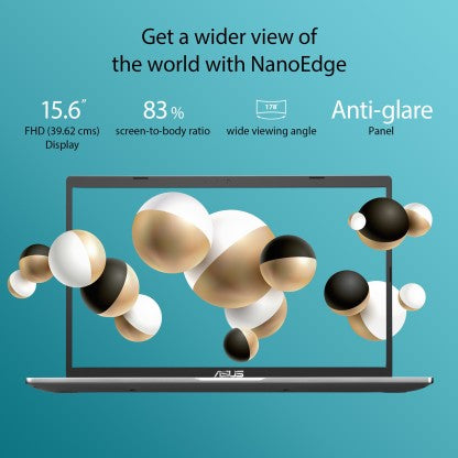 ASUS VIVOBOOK 15 CORE I3 10TH GEN - (8 GB/256 GB SSD/WINDOWS 11 HOME) X515JA-EJ312WS THIN AND LIGHT LAPTOP  (15.6 INCH, TRANSPARENT SILVER, 1.80 KG, WITH MS OFFICE)[Like New]