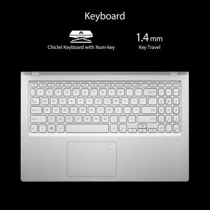 ASUS VIVOBOOK 15 (2022) CORE I5 10TH GEN - (8 GB/512 GB SSD/WINDOWS 11 HOME) X515JA-EJ562WS | X515JA-EJ592WS THIN AND LIGHT LAPTOP  (15.6 INCH, TRANSPARENT SILVER, 1.80 KG, WITH MS OFFICE)[Like New]