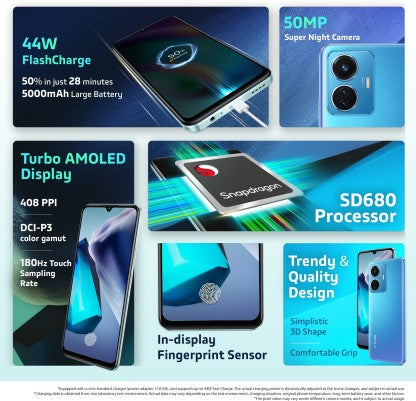 VIVO T1 44W (STARRY SKY, 128 GB)  (6 GB RAM) [Like New]