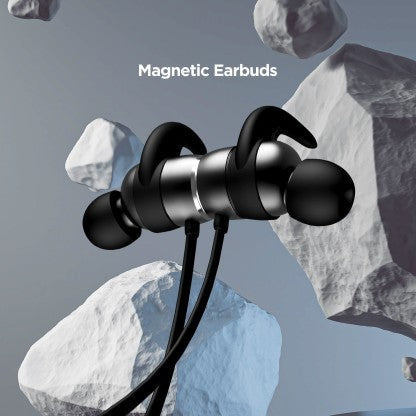 BOAT ROCKERZ 255F BLUETOOTH HEADSET  (ACTIVE BLACK, IN THE EAR)