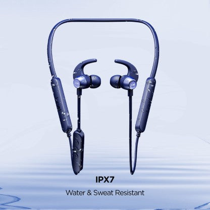 BOAT ROCKERZ 255 PRO+ /258 PRO+ WITH ASAP CHARGE AND UPTO 40 HOURS PLAYBACK BLUETOOTH HEADSET  (NAVY BLUE, IN THE EAR)