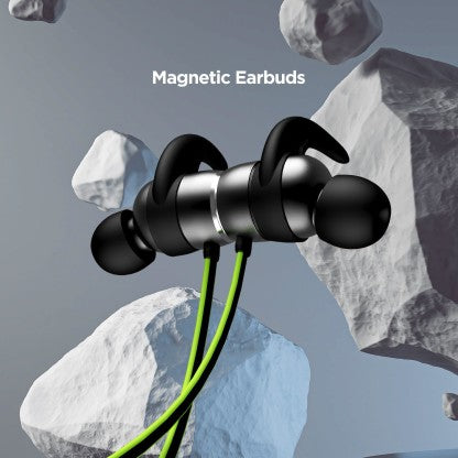 BOAT ROCKERZ 255F BLUETOOTH HEADSET  (NEON, IN THE EAR)
