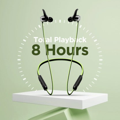 BOAT ROCKERZ 255F BLUETOOTH HEADSET  (NEON, IN THE EAR)