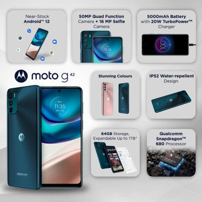 MOTOROLA G42 (ATLANTIC GREEN, 64 GB)  (4 GB RAM)