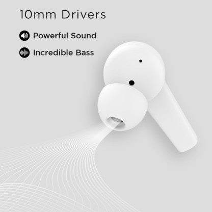 FIRE-BOLTT FIRE PODS POLARIS ANC ENC EARBUDS TWS, ABOUT 24H PLAYTIME, RGB LIGHTS BLUETOOTH HEADSET  (WHITE, TRUE WIRELESS)