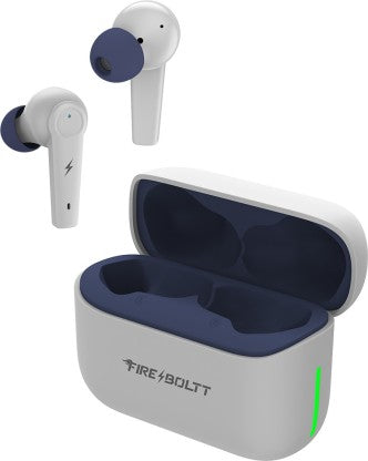 FIRE-BOLTT FIRE PODS POLARIS ANC ENC EARBUDS TWS, ABOUT 24H PLAYTIME, RGB LIGHTS BLUETOOTH HEADSET  (GREY, BLUE, TRUE WIRELESS)