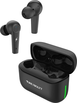 FIRE-BOLTT FIRE PODS POLARIS ANC ENC EARBUDS TWS, ABOUT 5H PLAYTIME, RGB LIGHTS BLUETOOTH HEADSET  (BLACK, TRUE WIRELESS)