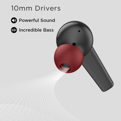 FIRE-BOLTT FIRE PODS POLARIS ANC ENC EARBUDS TWS, ABOUT 24H PLAYTIME, RGB LIGHTS BLUETOOTH HEADSET  (BLACK, RED, TRUE WIRELESS)