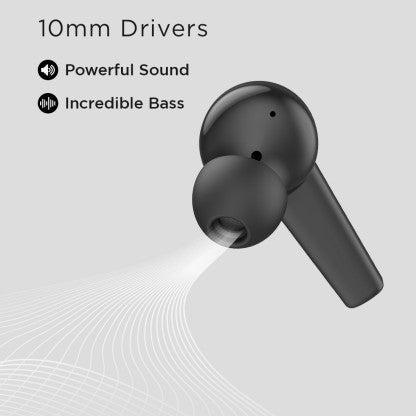 FIRE-BOLTT FIRE PODS POLARIS ANC ENC EARBUDS TWS, ABOUT 5H PLAYTIME, RGB LIGHTS BLUETOOTH HEADSET  (BLACK, TRUE WIRELESS)