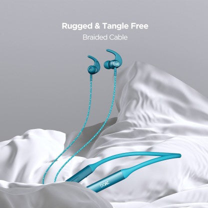 BOAT ROCKERZ 333 UPTO 30 HOURS BATTERY BLUETOOTH HEADSET  (TEAL GREEN, IN THE EAR)